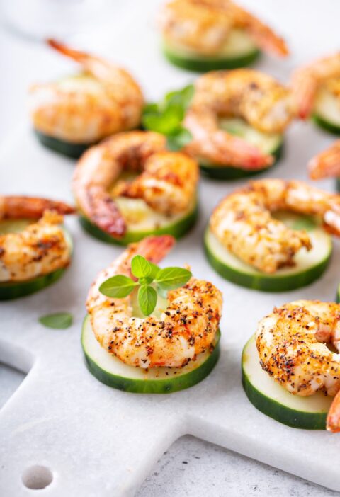 Shrimp Rounds Skinny 5 dot com Appetizer Recipes 5 Ingredient Recipes