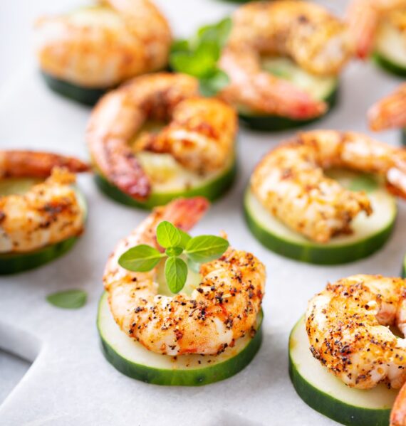 Shrimp Rounds Skinny 5 dot com Appetizer Recipes 5 Ingredient Recipes