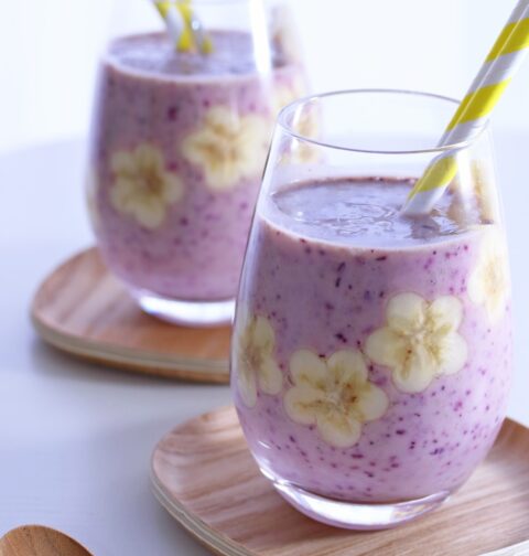 Blueberry Banana Smoothie 5 Ingredient Recipes Skinny 5 dot com