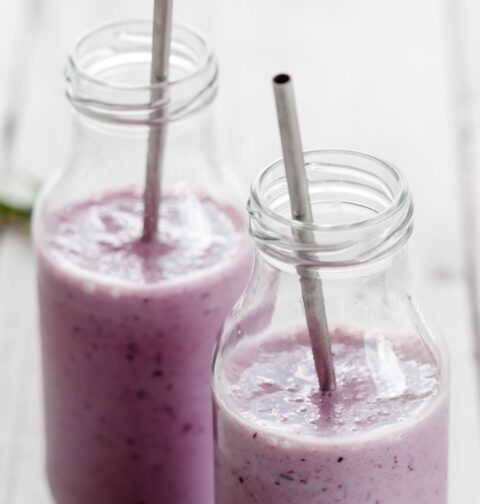 Blueberry Smoothie 5 Ingredient Recipes Skinny 5 dot com