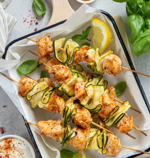 Skinny 5 dot com Chicken Skewers 5 Ingredient Recipes