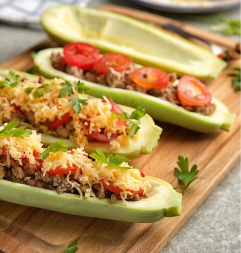 Skinny 5 dot com Zucchini Boats 5 Ingredient Recipes