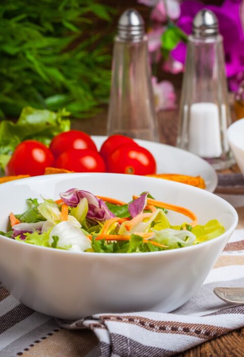 Basic Side Salad Recipe 5 Ingredient Recipes Skinny 5 dot com