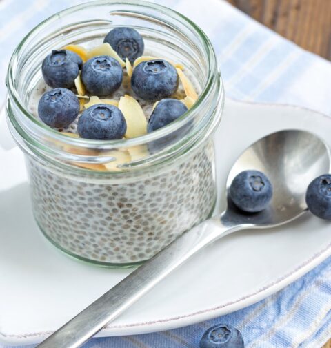 Blueberry Chia Pudding 5 Ingredient Recipes Skinny 5 dot com