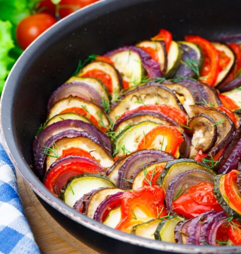 Hot Side Dishes Ratatouille 5 Ingredient Recipes Skinny 5 dot com