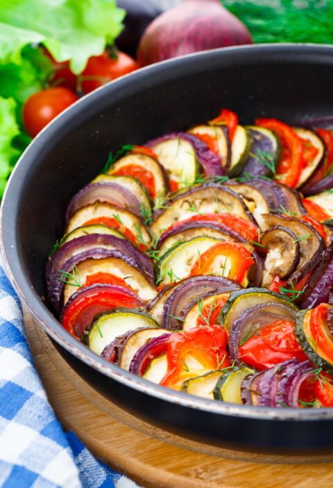 Hot Side Dishes Ratatouille 5 Ingredient Recipes Skinny 5 dot com