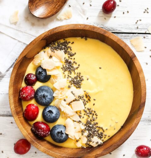 Tropical Smoothie Bowl 5 Ingredient Recipes Skinny 5 dot com