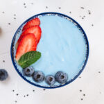Blue Spirulina Yogurt Cup